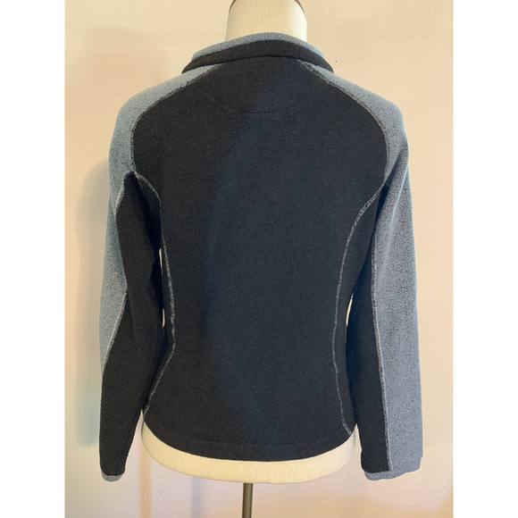 Kuhl Alpaca Fleece Full Zip Woman’s Thumb Holes Brown/Gray Size Small Pockets - Picture 2 of 11